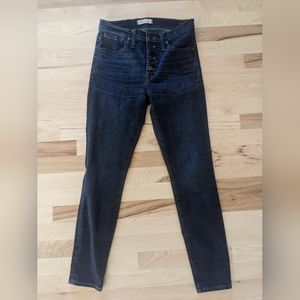 Madewell 9" high rise skinny jeans